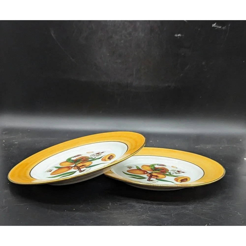 Email de Limoges Veritable Porcelain FRUIT Peach 7.25